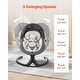 preview thumbnail 5 of 8, Portable Baby Swing for Newborns with Bluetooth Music and 5 Speeds Remote and Washable Seat
