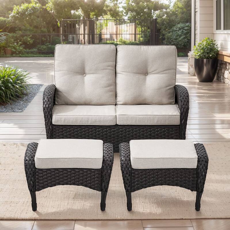 Gymojoy Premium Wicker Patio Furniture Set - Ultimate Comfort & Weather-Resistant Design