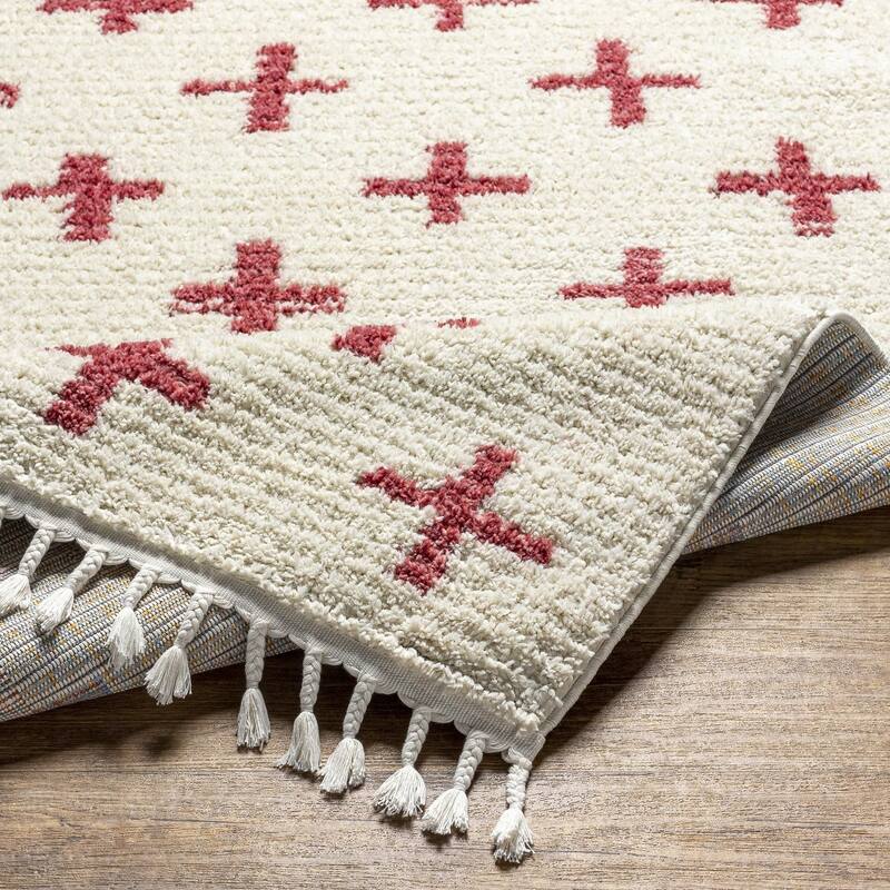 Livabliss Casual Casablanca Shag Graphic Area Rug