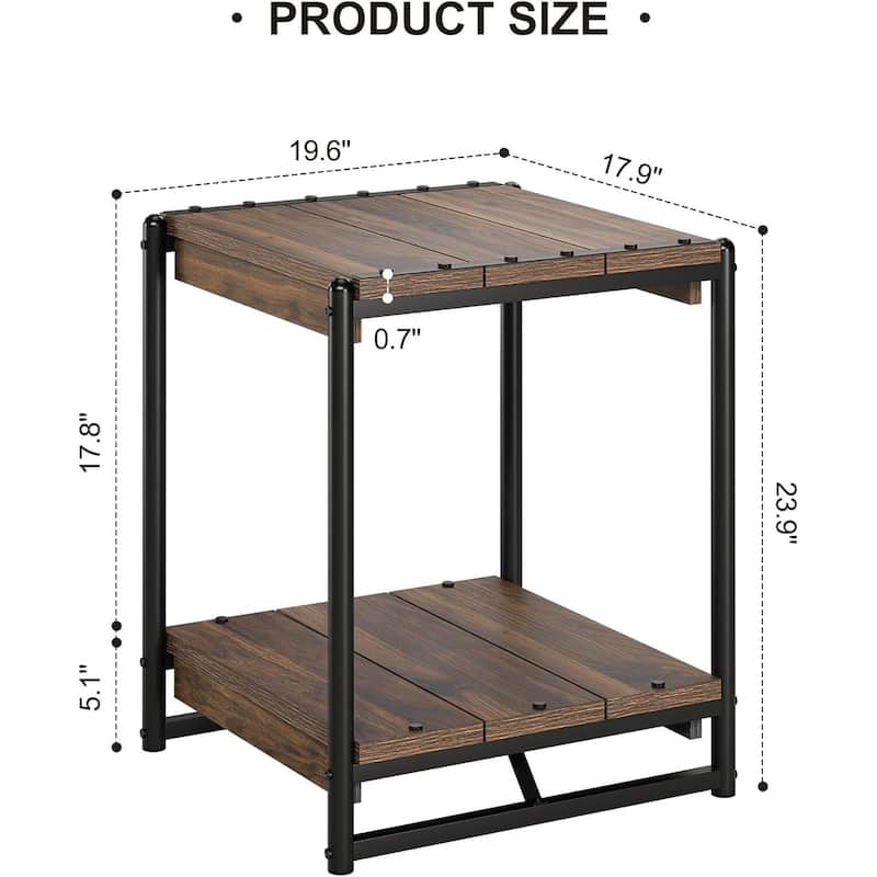 Industrial End Side Table