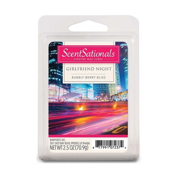 Scentsationals Girlfriend Night 2.5 oz Fragrant Wax Melts, 6 Scented Wax Cubes - 4 Pack