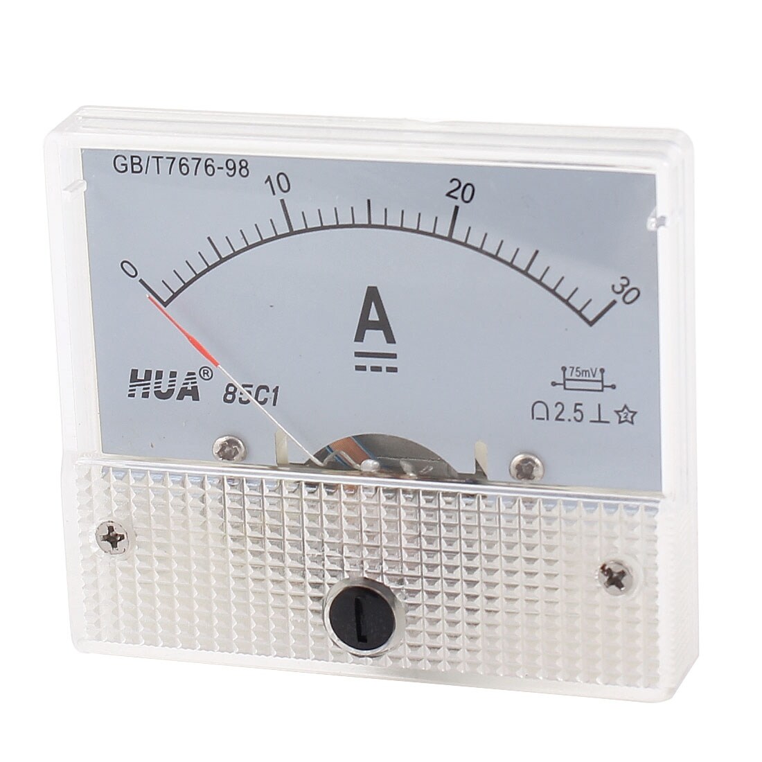 85C1 DC 0-30A Analog Ammeter Panel Current Meter Gauge White - AC