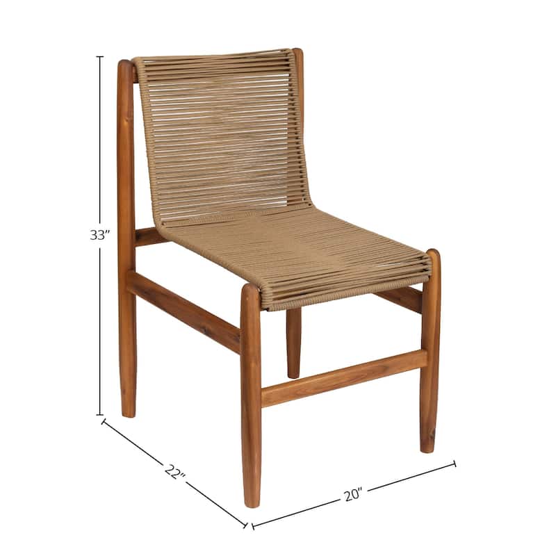 Summit Outdoor Teak Wood Dining Chair