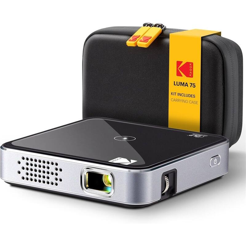 Kodak Luma 75 Ultra Mini Projector, Portable Pico Projector with Carrying Case - Black