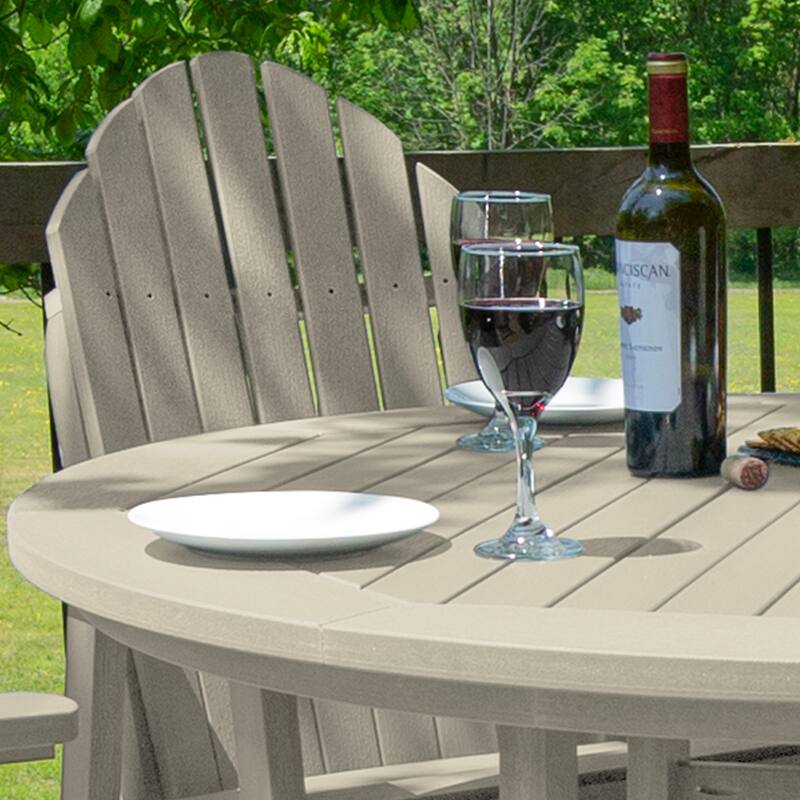 Hamilton 5-Piece Outdoor Counter Height Dining Set - 48" Round Table