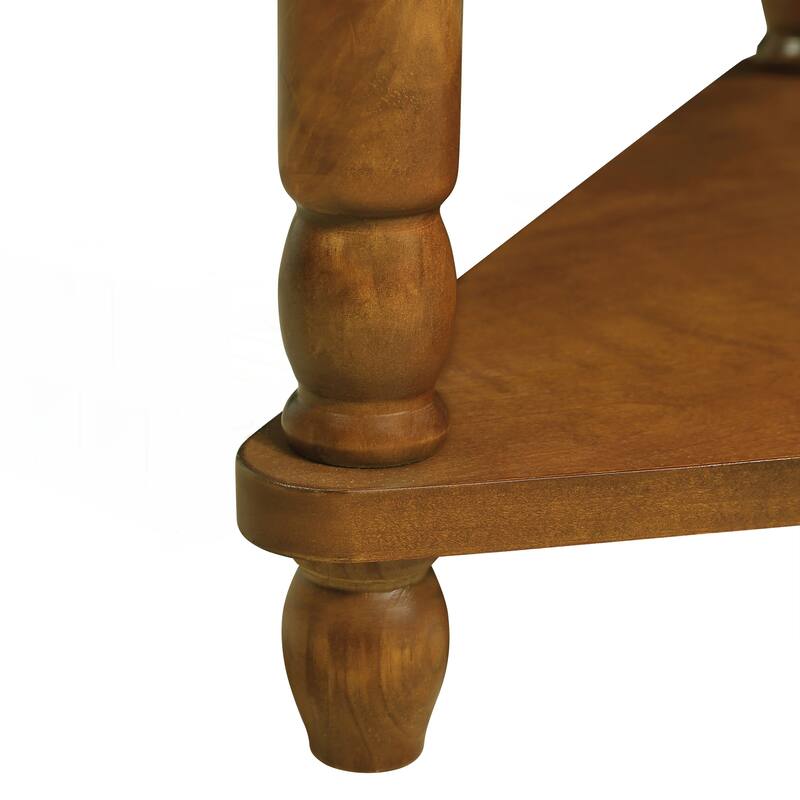 33.8 Inch Small Triangle Corner Table
