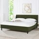 preview thumbnail 140 of 202, Aspen Mid-Century Modern Performance Fabric Low Profile Upholstered Platform Bed