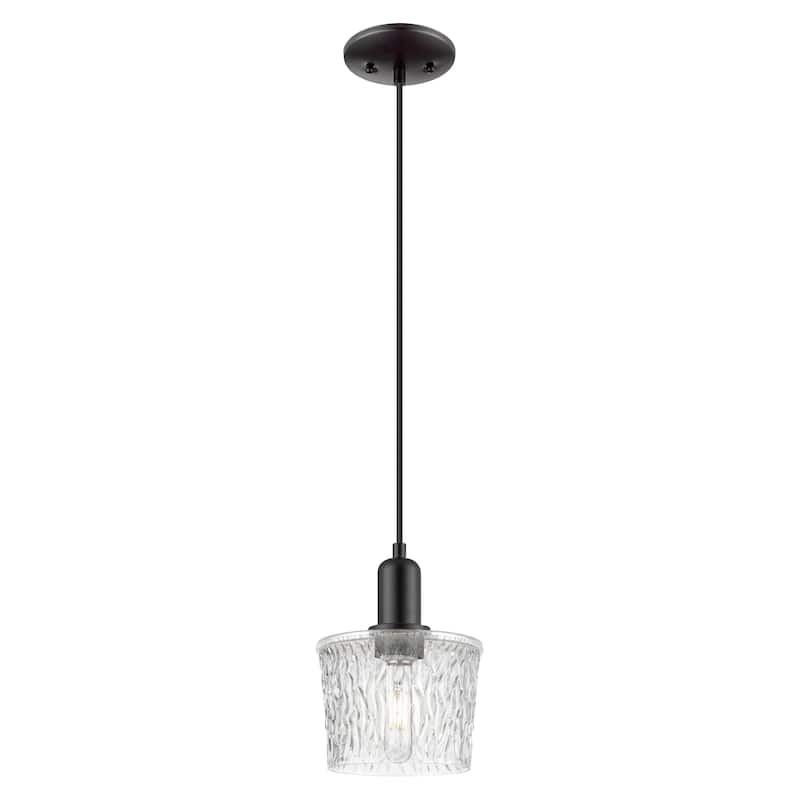 Innovations Lighting Endless Possibilities Arcadia - Niagara - 1 Light 7" Cord Hung Mini Pendant - Matte Black