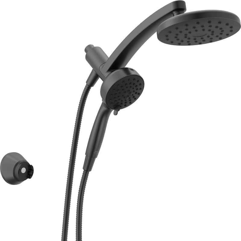 Delta 75648 PivotPro 1.75 GPM 3-in-1 Shower Head and 6 Setting Hand - Chrome - Matte Black