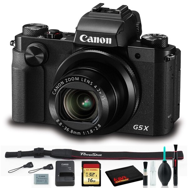 Canon PowerShot G5 X Digital Camera Bundle Includes 16GB Memory +. Opens flyout.
