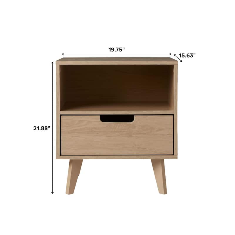 Middlebrook Designs Modern 1-Drawer Nightstand (Set of 2)