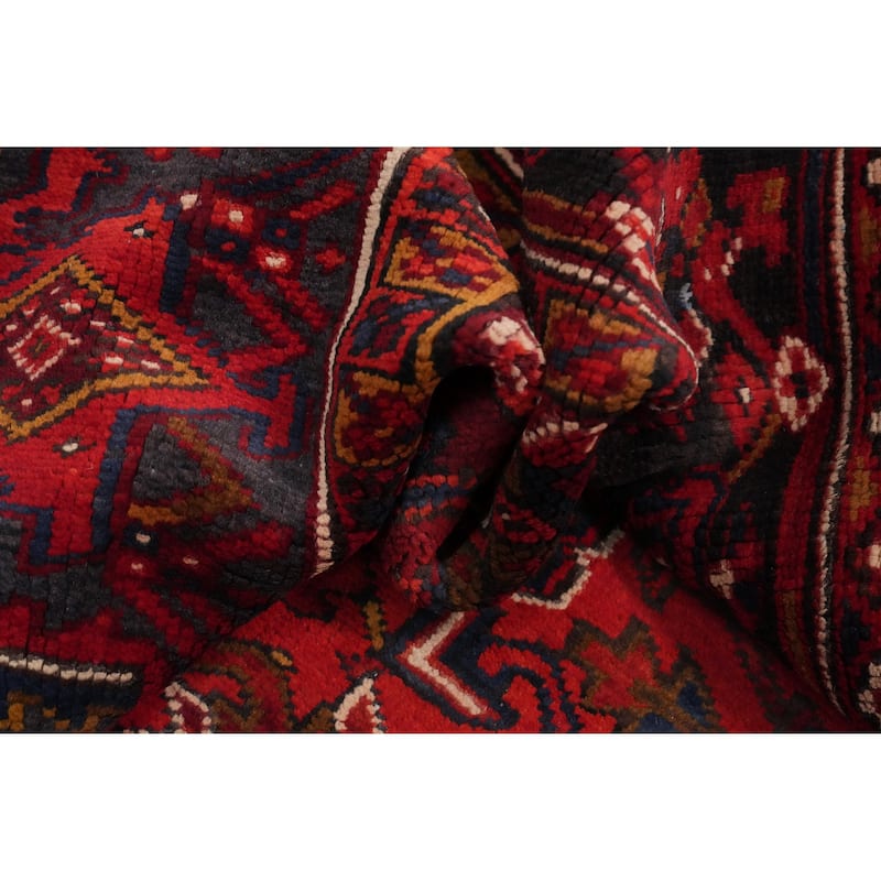Hand Knotted Oriental 100% Wool Carpet Traditional Medallion Red Heriz Area Rug - 13' 1'' X 9' 7''