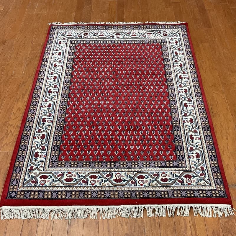 HERAT ORIENTAL Hand-knotted Mir Wool Rug - 4x6 - Red