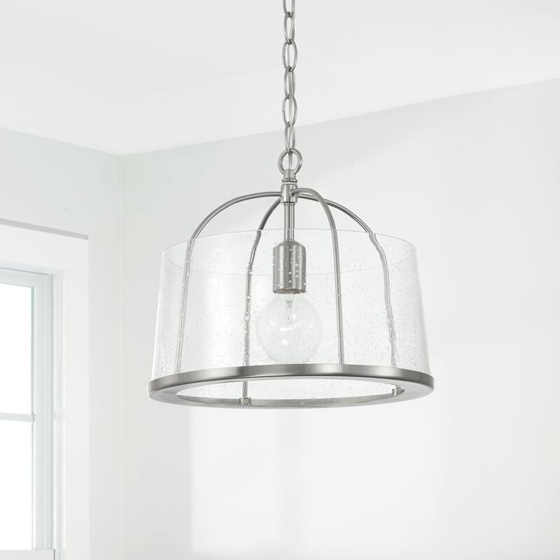 Mason 1-light Convertible Pendant/ Semi-Flush Mount
