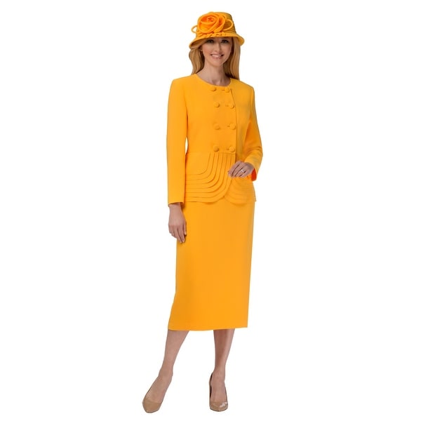 women's yellow suits and dresses