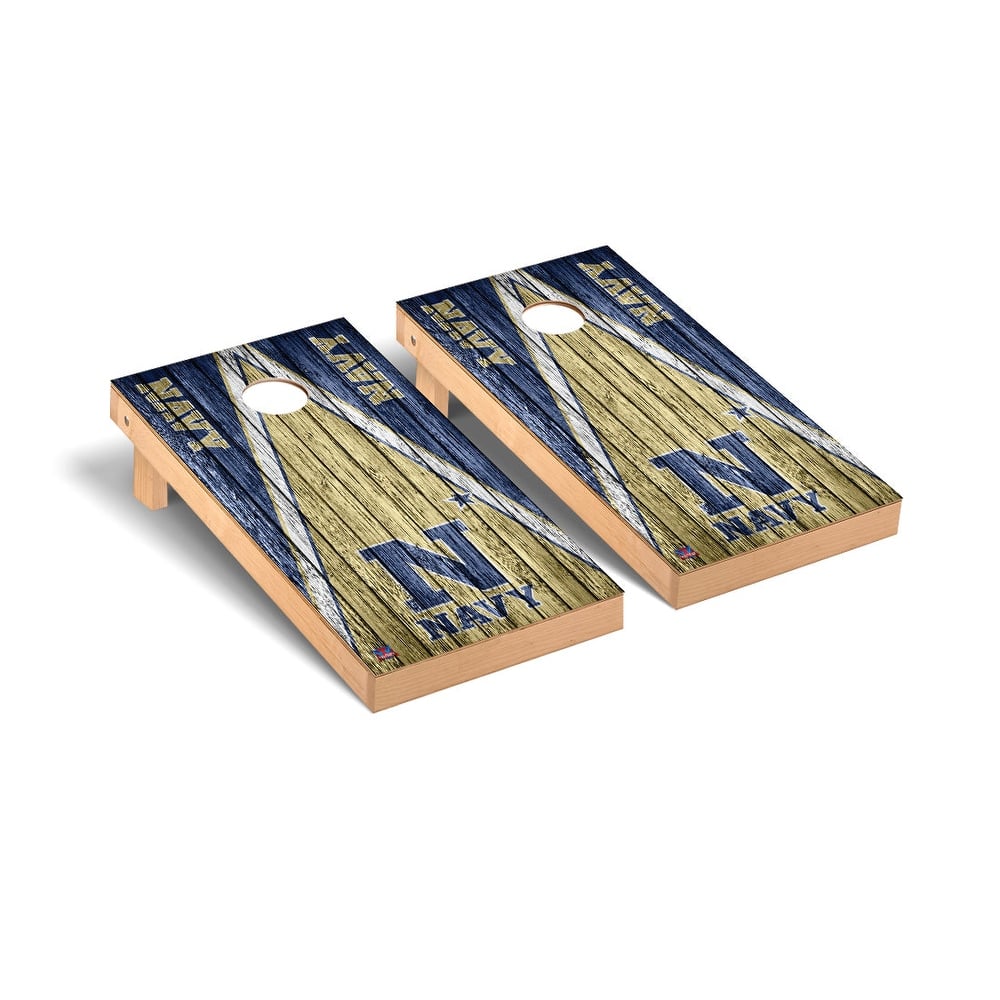 Naval Academy Midshipmen Triangle Cornhole Board Set