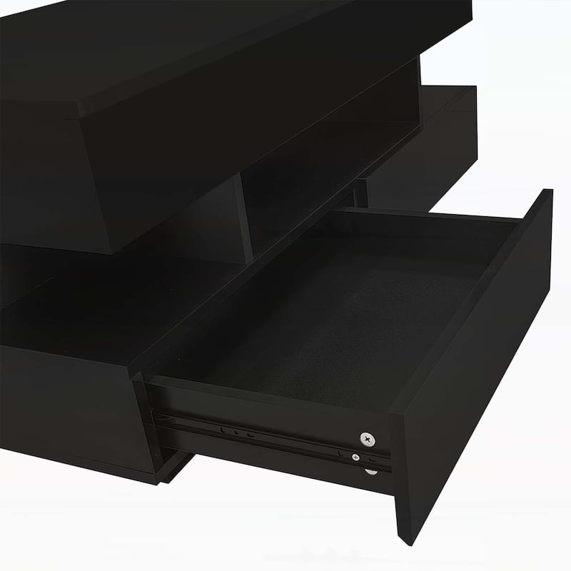 Modern Lift-Top Coffee Table with 2 Drawers