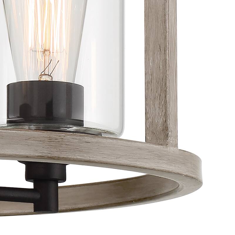 Allegray 3-light Modern Farmhouse Drum Semi-Flush Mount Lights with UL Certified
