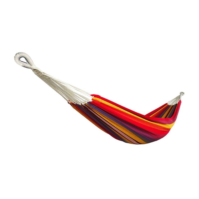 Bliss Hammocks 40" Wide Hammock in a Bag w/ Hand-woven Rope loops & Hanging Hardware | Outdoor, Poolside, Patio, Backyard