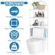 preview thumbnail 3 of 4, 3 Tier Over Toilet Storage Rack Bathroom Organizer with Metal Shelf