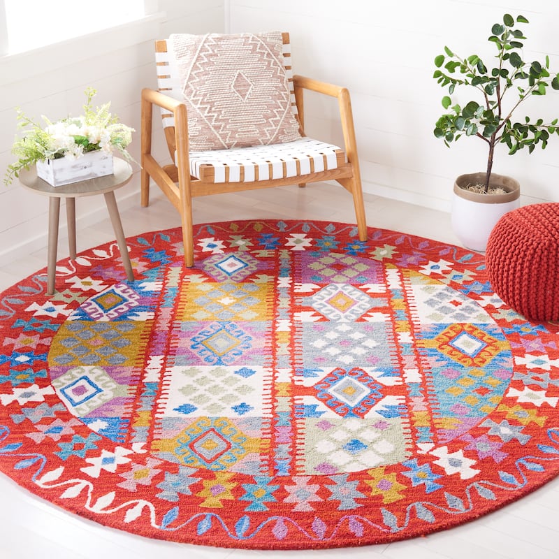 SAFAVIEH Handmade Aspen Þorkatla Boho Tribal Wool Rug