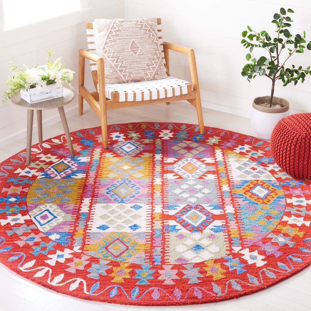 SAFAVIEH Handmade Aspen Þorkatla Boho Tribal Wool Rug