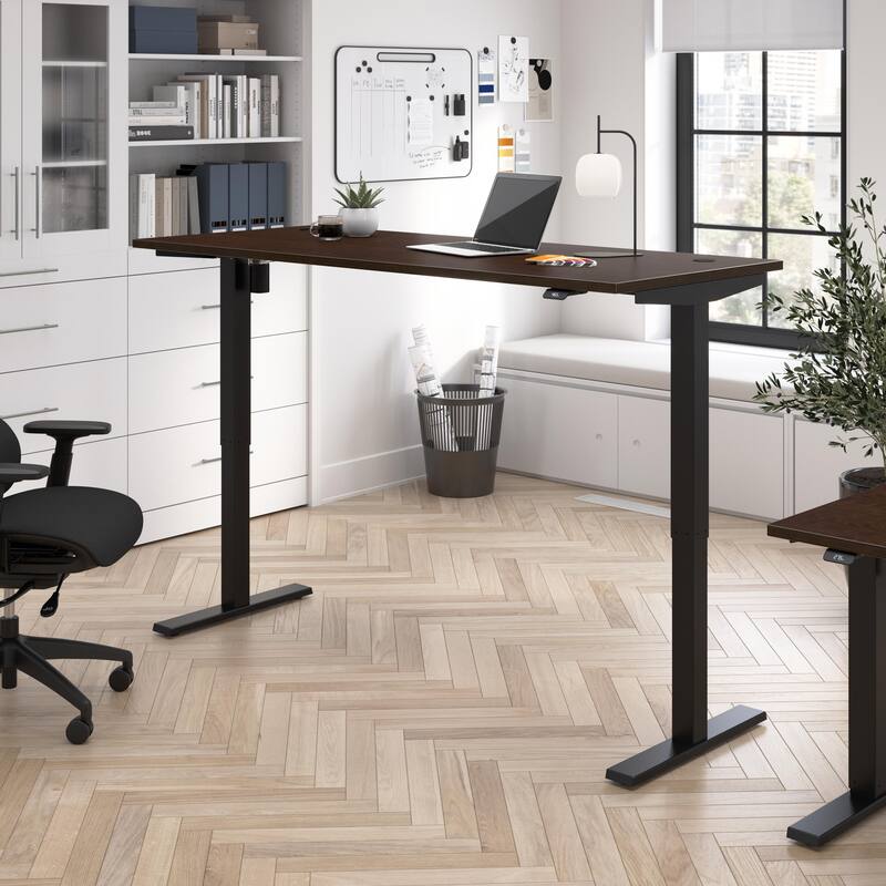Bush Business Furniture Move 40 Series 72x30 Adjustable Standing Desk - Mocha Cherry