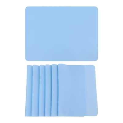 Placemats Set of 6 Silicone Placemats for Kitchen Dining Table Decor Heat Resistant Table Placemats Wipeable Table Mat - 16*12in