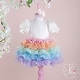 preview thumbnail 2 of 6, Special Occasion Dress with Multi Color Tutu Skirt for Baby