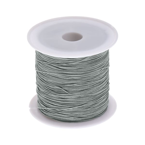 1 Roll Nylon Beading Thread Knotting Cord 0.6mm 50 Yards Satin String, Grey  - Bed Bath & Beyond - 36708420