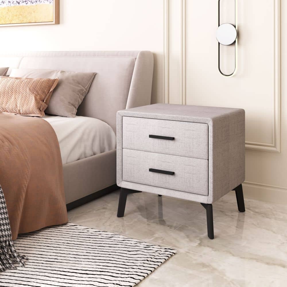 Halle Side Table Gray - 19.5" W x 15.7" D x 19.7" H