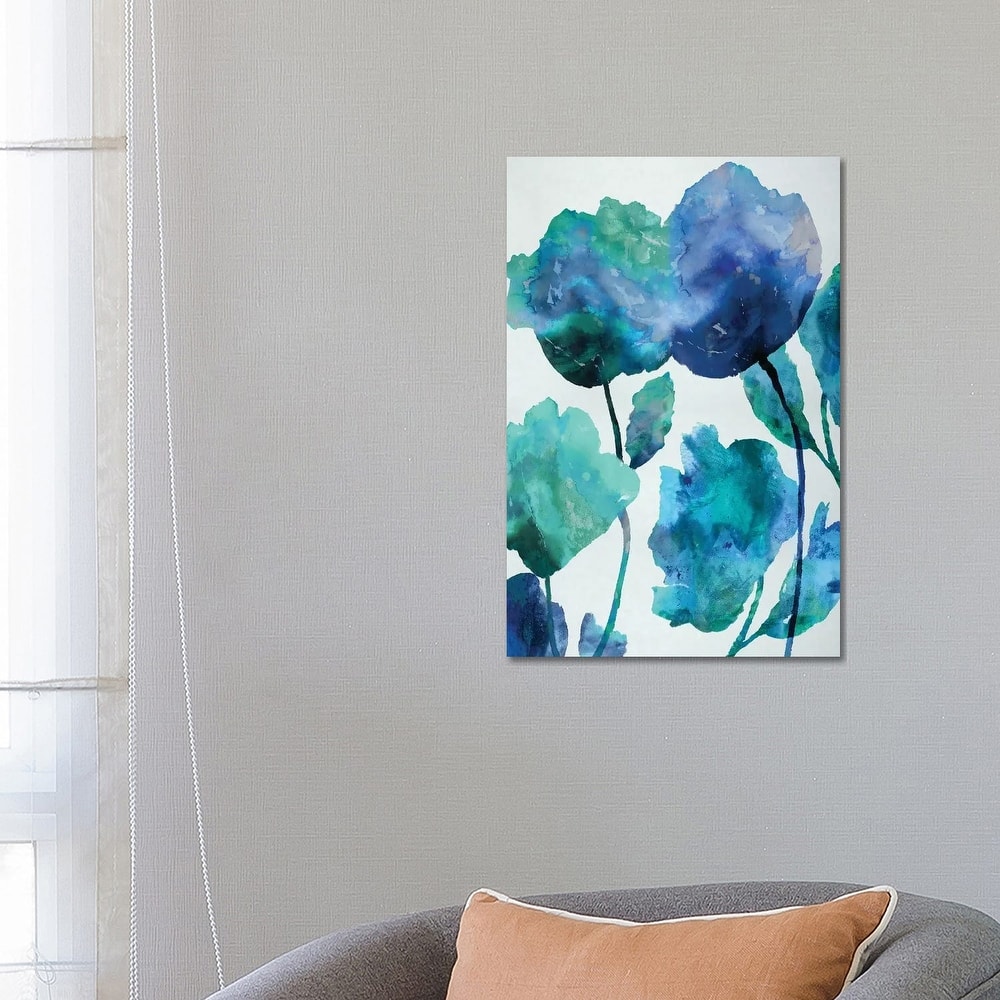 iCanvas "Aqua Blossom Triptych III" by Vanessa Austin Canvas Print