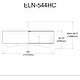 preview thumbnail 7 of 6, 4 Light Incandescent Horizontal Chandelier Matte Black with White Shade