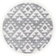 preview thumbnail 109 of 122, SAFAVIEH Moroccan Tassel Shag Kobi 2-inch Thick Rug 6'7" Round - Grey/Ivory - Round