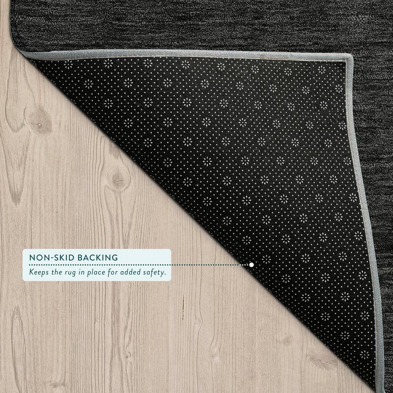 Machine Washable Indoor/ Outdoor Modern Avo Chantille Rug