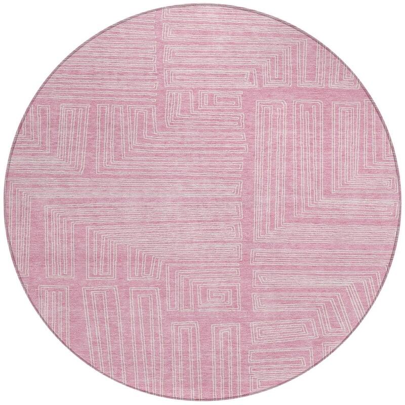HomeRoots Geometric Transitional Rectangle Outdoor Rug