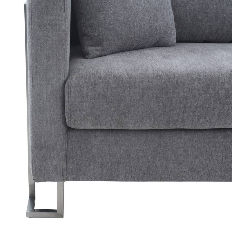 Heritage 2 Piece Fabric Upholstered Sofa & Chair Set