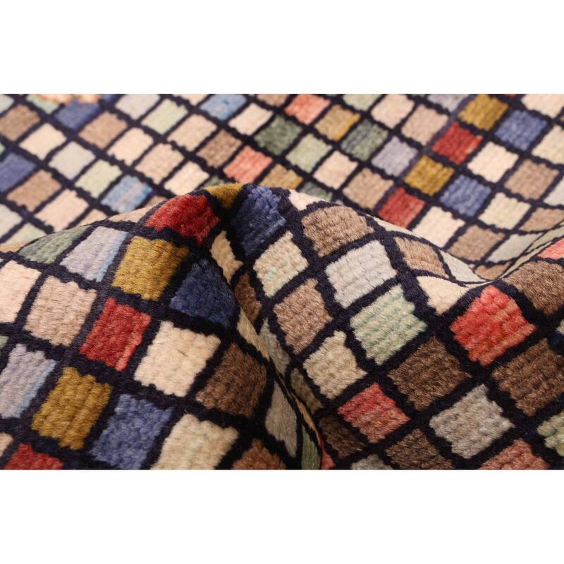 ECARPETGALLERY Hand-knotted Melis Multi Color Wool Rug - 2'1 x 6'0