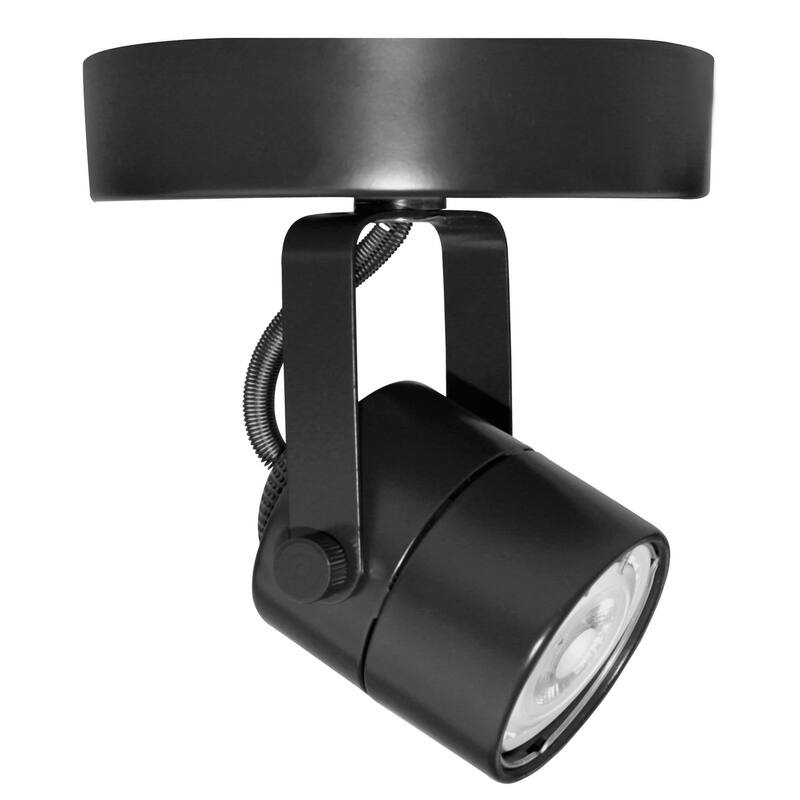 Elco ET1728 5" Tall 50 Watt Line Voltage Monopoint Spot Beam Accent - Black