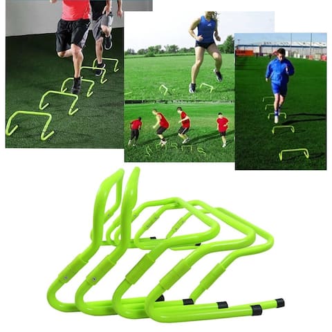Fitness Adjustable Barrier Football Speed Training Hurdle Adjustable Height 6'