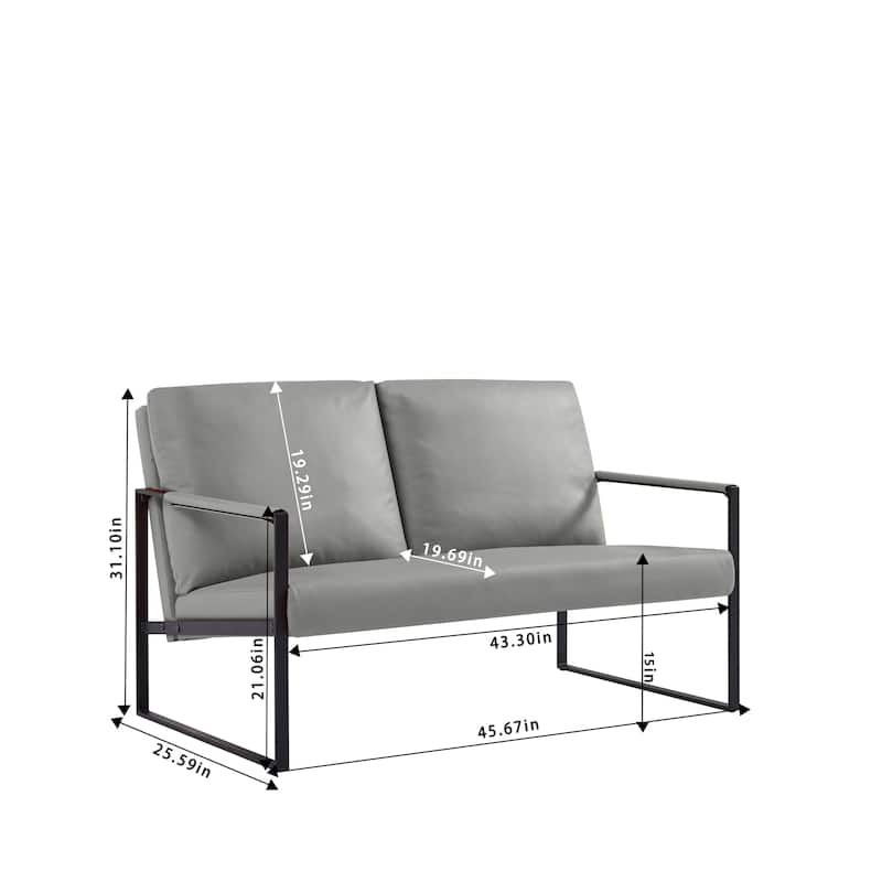 Accent Arm Chair with Extra Thick Padded Backrest and Seat Cushion Sofa Chairs