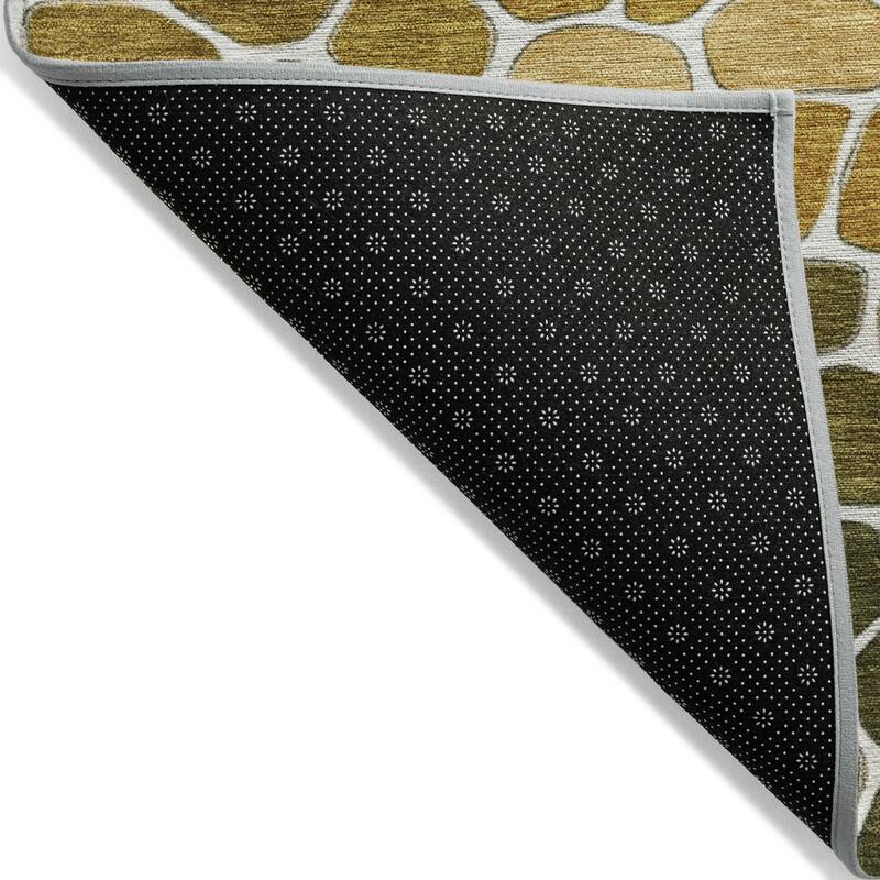 Machine Washable Indoor/Outdoor Contemporary Ombre Chantille Rug