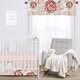 preview thumbnail 3 of 4, Boho Shabby Chic Floral Girl Window Curtain Valance Ivory Bohemian Vintage Garden Watercolor Flower Nature Elegant Dusty Rose
