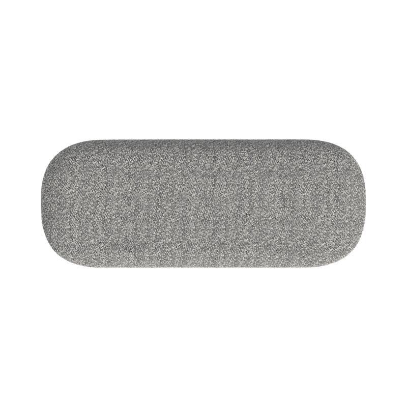 HomePop Ellipse Modern Storage Bench with Metal Legs
