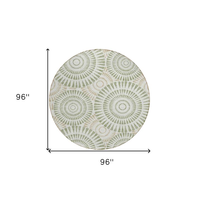HomeRoots Geometric Transitional Rectangle Outdoor Rug
