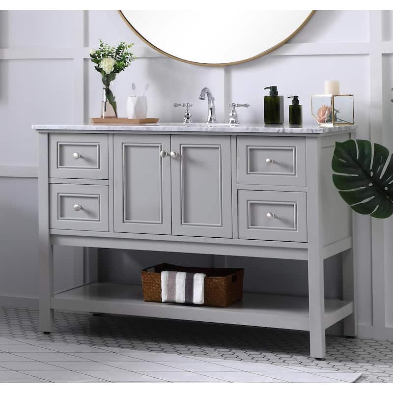 Grand 48 - 72 Inch Single Bathroom Vanity