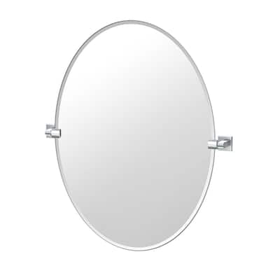 Gatco 5619LG Mode 32" x 27-5/8" Contemporary Oval Frameless Bathroom