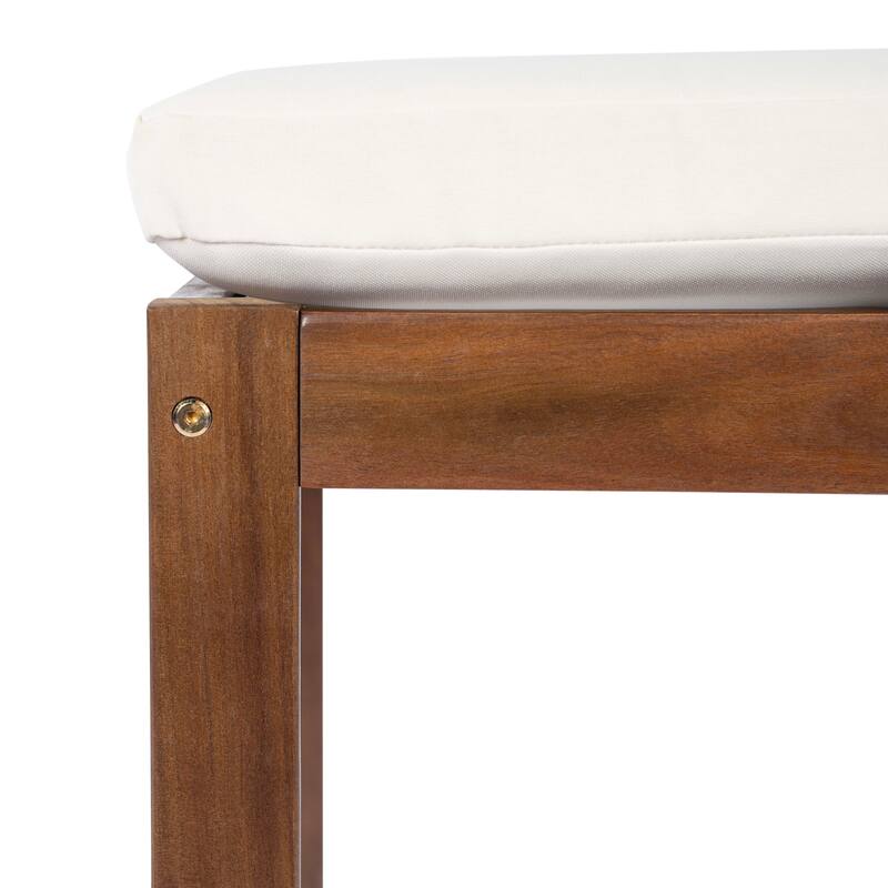 Christopher Knight Home - 5-Piece Outdoor Acacia Wood Dining Set with Sculpted Back Chairs & Slat Round Table