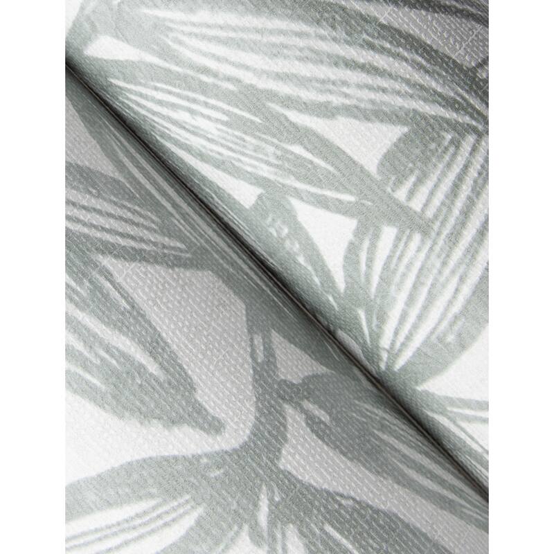 A-Street Prints Rhythmic Grey Leaf Wallpaper