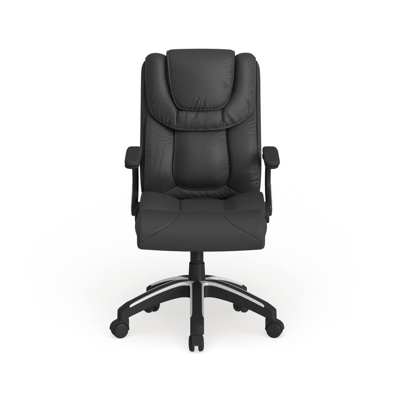 High Back LeatherSoft Executive Swivel Chair with Double Layered Headrest